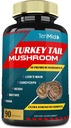 Turcija Tail Sēņu Papildinājums ekstrakts ar Lions Mane, Cordyceps, Reishi and More, 10 Ārstniecības augi 1 -- Uzlabo gremošanas funkciju, Atbalsta Imūnās sistēmas, 3 mēneši Supply