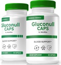 (2 Iepakojums) Gluconull Caps, oficiālā Gluco NullCaps formula, tīrs atbalsts stabiliem līmeņiem un degvielas enerģijai vispārējai veselībai, visu dabas sastāvdaļu, Gluco Null Glyco Optimizer (120 kapsulas)