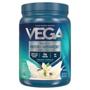 Vega Olbaltumvielas un zaļās olbaltumvielas Pulveris Krēmveida Vanilla (11 Servējumi) 25g Augu izcelsmes Olbaltumvielas Plus Veggies, Vegan, Non-GMO, Pea Protein sievietēm un vīriešiem, 1,2lbs