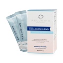 Relumini Jūras kolagēna pulveris Izdzeriet maisījumu - kolagēna peptīdu ar glutationu, zaļo tēju, CoQ10, un Hyaluronic Acid Palielina Gluds Glowing Āda - 20 Pulveris Maisījumi x Melleņu uzlējumi + 2 Bezmaksas Maisiņi