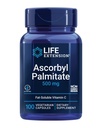 Life Extension Ascorbil Palmitate 500mg – tauku šķīdinātājs C vitamīna papildinājums imūnās uzturvielas un ilgstošas iedarbības – ūdens šķīdumā bez lipekļa, ne-GMO, veģetārietis – 100 kapsulas
