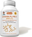 ANDREW LESSMAN vitamīns K2 MK7 240 mcg 30 Softgels - būtiski veselīgai kalcija izmantošanai, veicina optimālu skeleta, sirds un arteriālo veselību. Nav piedevu. Mazs, viegli norij Sofgelus