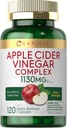 Carlyle Apple sidra Etiķis Kompleksās kapsulas          - 120 tabletes - ar Cayenne un ingveru - ne-ĢMO un bez glutēna Papildinājums