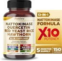 Nattokinase 5000FU Quercetin Red Yeast Rice Hawthorn - Kopumā Wellness Support - Ražots ASV