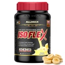 ALLMAX Uzturs ISOFLEX Sūkalu proteīns Izolāts, banānu - 2 lb - 27 Olbaltumvielu grami uz kausiņu - Nulle tauku un cukura - 99% Bez laktozes - Bez lipekļa un sojas - Aptuvenais 30 Kalpojumi