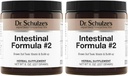 Dr. Schulze ir zarnu formula #2 - Attīrīšanas papildinājums Colon Health Support - Atbalsts ikdienas eliminācija - augu bāzes augu augu papildinājums - bez lipekļa & vegan - 8 oz (2-Pack)