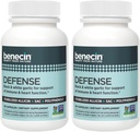 Benecin Defense 1500 μg Stabilizēts Allicin uz kapsulām -- Plus liels daudzums SAC un polifenolu no melnās ķiploka -- Jaudīgs Imūnās un sirds funkcijas atbalsts Veģetārās Caps (1 skaitīšana (180 iepakojums))