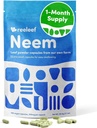 Pure Herbal Neem Leaf kapsulas - 180 Count 330 mg - bez piedevām - Vegan