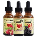 BĒRNU ESSENTIALS D3 vitamīna pilieni - D vitamīna pilieni zīdaiņiem, D vitamīna pilieni zīdaiņiem, D vitamīna pilieni zīdaiņiem, šķidrs D vitamīns bērniem, 1.-3. toddlers, bērni, 500 SV uz vienu pakalpojumu - Dabīgs ogu, 1 Fl Oz (iepakojums no 3)