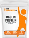 BulkSupplements.com Kazeīna proteīna pulveris - Micellar kazeīna pulveris, lēna Gremošanas proteīns - Neuzliesmojošs un lipeklis bez, 30g uz vienu Kalpo, 100g (3.5 oz) (1. iepakojuma)
