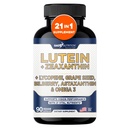 Gade Nutrition Luteīns un zeaksantīna piedevas ” Astaksantīna acu vitamīni ar Omega 3, Resveratrol, Melleņu, Lycopene, Quercetin, Ginkgo Biloba, D vitamīns un vairāk acu kopšanas vitamīnu un minerālvielas