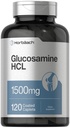 Horbäach Glucosamine HCL; 1500 mg; 120 Caplets; ne-ĢMO un bez glutēna