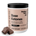 Perfect Keto eksogēnais ketonu pulveris, BHB sāļi Ketozes un tukšā dūšā palīglīdzekļi, Elektrolīti hidrācijai, Bezkofeīna enerģija, Šokolāde, 8.57 oz