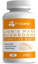 Lauvas Mane sēņu kapsulas (Extra Strength 1500mg/serving) smadzeņu veselību, garīgo skaidrību, atmiņu un fokusu. 45,000mg uz pudeli 90ct