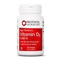 LIFE BILANCES PROTOKOLS - D3 vitamīns 5000 SV (augsta aktivitāte) atbalsta kalcija uzsūkšanos, kaulu un zobu veselību, imūnās sistēmas funkcijas, nervu sistēmu un kognitīvo funkciju - 120 softgels