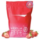 XEELA Augu bāzes Vegan proteīns pulveris - Neatkarīgi pārbaudīts - 25g augsts proteīns, pīļu proteīns vīriešiem un sievietēm - Vitamīni un minerālvielas, neĢMO, piena un glutēna bez, zemsCarb & zemsFat (Zemeņu kūka)