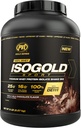 PVL zelta sērija - 100% sūkalu ISOGOLD Sport - Premium sūkalu proteīns Izolāts Shake Mix - 5 LB - Triple Chocolate