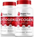 (2 Iepakojums) Superplūsmas glikols, SuperFlow Glycogen atbalsta kapsulas, SuperFlow Glyco Optimizer, Oficiālās SuperFlow Glyco Optimizer Caps, SuperFlow Detox tīrīšana, SuperFlow Glycol (120 kapsulas)