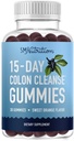 15 Day Colon Cleanse & Detox Gumies ; Dažkārt Aizcietējums un uzpūšanās Relief       ; Ātras darbības Tīrītājs & Debloat sievietēm un vīriešiem ar Triphala for Regularity & Gut Health; Vegāns, bez lipekļa