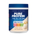 Pure Protein All-In-Viens pulveris, Vanilla - Sūkalas un kolagēns, augsts šķiedru saturs, vitamīni, bez pievienotā cukura, ne-GMO, bez lipekļa, 1,25lb
