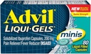 Advil Liqui-Gels Minis, 80 kapsulas pudelē (5 pudeles)