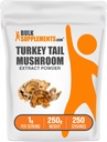 BulkSupplements.com Turcija Astes sēņu ekstrakts Pulveris - Coriolus Versicolor ekstrakts, sēņu papildinājums - Vegan & Gluten Free, 1g per Serving, 250g (8.8 oz) (1. iepakojums)