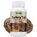 Parker Naturals Turcija Astes sēņu kapsulas - Organic sēņu piedevas imūnās sistēmas veselības atbalstam - 1000 mg Premium sēņu piedevas - 120 kapsulas
