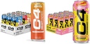 C4 Enerģijas un viedās enerģijas dzērieni Variety Pack, Cukurs Bez Pirms Workout Veiktspējas Dzēriens & C4 Enerģijas Dzēriens, STARBURST Zemeņu, Karbonēts Cukurs Bez Pirms Workout Veiktspējas Dzēriens