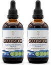Tribe Mullein Leaf šķidruma ekstrakta bez alkohola, Mullein (Verbascum tapsus) Tincture papildinājuma (2x4 FL OZ) noslēpumi