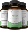 Binder Blend - Toxin Binder Papildinājums, Detox Kapsulas veselīgiem Gut - 180 Kapsulas - 90 Servējumi - 960 mg aktivētās ogles & 480mg organiskās hlorellas - uzputošanas atvieglojums - Bentonīta māls, 3 iepakojumi