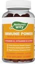 Dabas ceļš Imūnstrāva, Triple Action Imūnsupport Blend*, vitamīni C un D, cinks, zemeņu-apelsīnu aromatizēts, 90 Gumijas