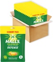 HALLS Defense Asorti Citrus C vitamīna pilieni, Diētiskās piedevas pilieni, Ekonomikas Pack, 12 Maisi (960 Kopā pilieni)