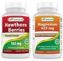 Labākā dabas Hawthorn Berry 565 mg un magnija Glicināt 425 mg