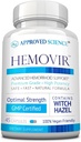 Apstiprināts Science Hemovir - Hemorrhoid Support Pielikums - Ragana lazda, Zirga kastaņi - 45 Kapsulas - 1 pudele - Vegan