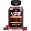 EFEKTIVITĀTE NUTRA Saffron Gummies ” bezcukura Papildinājums ar vitamīnu D2, Passion Flower, St. John’s Wort & GABA ” Pozitīvi Mood, Gremošanas, Enerģija ” Dabas Berry Flavor, Ražots ASV (90 grāfs)