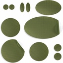 aZengear remonta Patches žaketes, Tent, kurpju toe, gaisa matracis, piepūšamie, PVC Gear - ūdensnecaurlaidīgs, pašpārliecinošs, Tear-Cold-Heat-Resistant, Down Puffer Coat (11 Pcs, Olive)