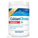 21. gadsimtā vitamīni Kalcija citrāts Plus D3 Maksimālās tabletes, 400 Skaits