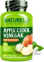 NATURELO Apple Sidra Etiķa kapsulas - Dabīgs ACV ar mātes piedevu vīriešiem un sievietēm detoksam, tīrīšanai un svara kontrolei - 120 Vegan kapsulas
