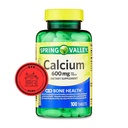 Spring Valley Calcium 600 mg, 100 tabletes 