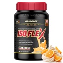 ALLMAX Uzturs ISOFLEX Sūkalu proteīns Izolāts, apelsīnu sapnisikls - 2 lb - 27 Olbaltumvielu grami uz kausiņu - Nulle tauku un cukura - 99% Bez laktozes - Bez lipekļa un sojas - Aptuvens 30 Kalpojumi