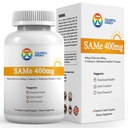 7c Sam e 400mg papildinājums (S-adenozilmetionīns), B6 vitamīns, B12 vitamīns, kas pievienots, lai uzlabotu Sam-e efektivitāti, garastāvokļa un locītavu komforts, vegans, ne-GMO, bez lipekļa, 60 zarnās pārklātās kapsulas