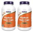 Pārtikas produkti Psyllium Husk 500mg, 500 Kapsulas (2 iepakojumi)