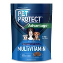Pet aizsargāt suņiem Multivitamīnu, Vet-Formulated DVM Daily Soft Chews, atbalsta notiekošo veselību un labsajūtu, Vistas-Flavor (120 Skaits)