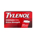 Tilenols Extra Strength Sāpes Relief tabletes, Acetaminofēns 500 mg Caplets, sāpes Reliver un drudzis Reducer Medicīna galvassāpes, Muguras sāpes, zobu sāpes un Minor Artrīts, 100 grāfa pudele