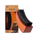 RED by skūpsts bārda Brush ar 100% dabas boar sari vīriešiem, Premium koka suka, bārdas mustas Grooming Skūšanās Comb, Tame un bieži sejas mati (MOON SHAPE)