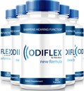 NutraRize (5 Pack) Odiflex kapsulas, Premium Ausu veselības formula, All-Natural papildinājums, lai aizsargātu iekšējo ausu, oficiālās dzirdes atbalsta tabletes, Odi Flex Atsauksmes (300 kapsulas)