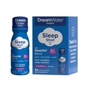 Dream Ūdens Miega Palīglīdzeklis Dzēriens; Melatonīns 5mg, GABA, 5-HTP; Zero Cukurs, Dabas Uzliesmojums, Nav Pievienots Krāsas, 2.5oz Šķidrs Miega Šots, Snoozeberry, 4-Count