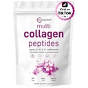 Mikro Sastāvdaļas Multi-kolagēna peptīdi Pulveris, 2lb - I, II, III, V, X, + Biotīns, vitamīns C & Hyaluronic Acid • Neuzliesmojošs - Atbalsts Matu, ādas un locītavu veselība