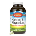 Carlson - kalcija un magnija gels, 2:1 Kalcija attiecība pret magniju, 200 mg kalcija papildinājums, 100 mg magnija papildinājums, kaulu atbalsts, enerģijas ražošana, 250 softgeli