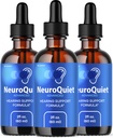 (3 Pack) NeuroQuiet pilieni - Official NeuroQuiet Daily Dzirdes atbalsts Visi dabas Clean Liquid Advanced Formula ausu veselībai, Auditory Clarity & Inner Ausu līdzsvara atsauksmes, 3 pudeles par 3 mēnešiem